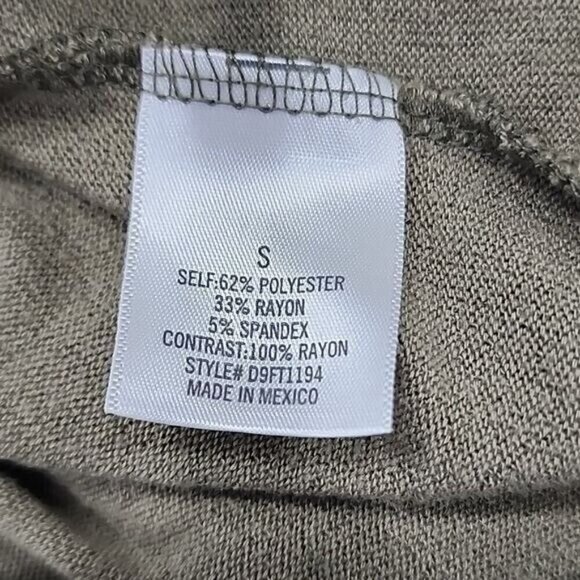 Blue Rain Green Long Sleeve Sweater Back Scarf Tie Women's Small - Picture 5 of 6